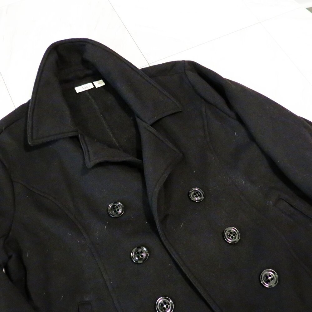 FINAL REDUCTION! Black Pea Coat, Women's L.